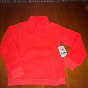 Girls size XL/14 Athleta brand So snug Sherpa half zip